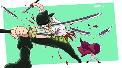 Decided to draw Zoro VS Mihawk, I hope you like it :) : r/OnePiece