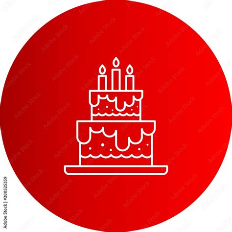 Happy birthday cake icon for your project Stock Vector | Adobe Stock