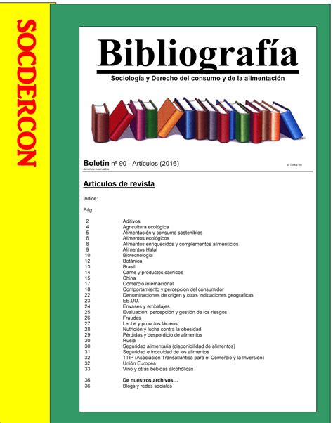 Derecho del Consumo: bibliografía: Boletín de referencias ...