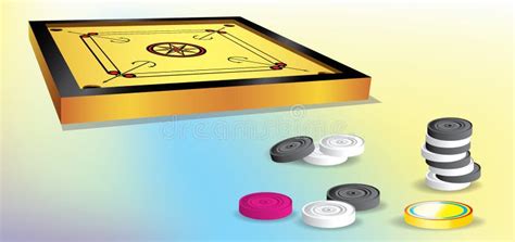 Carrom Board Design stock illustration. Illustration of pastime - 4510354