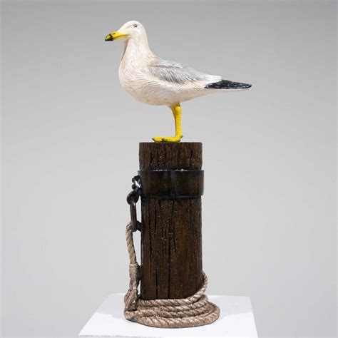 Seagull on Mooring Pole Statue