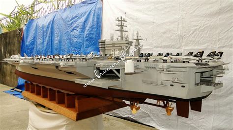 USS Nimitz CVN-68 Large Scale - Mahogany Wooden Aircraft Models – Boat ...