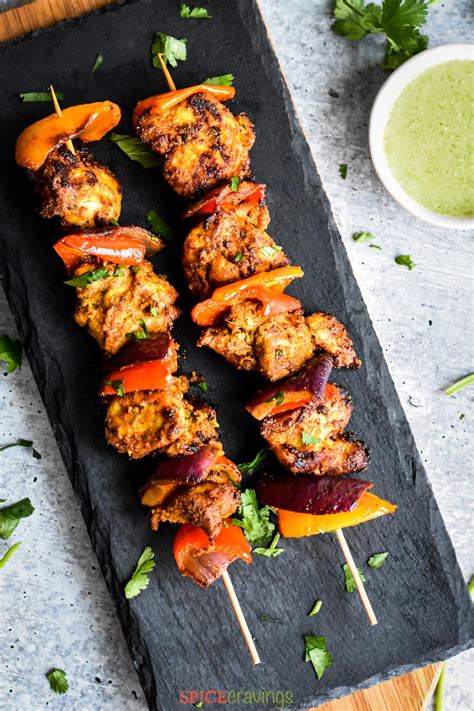 Tandoori Chicken Tikka Kebab - Spice Cravings