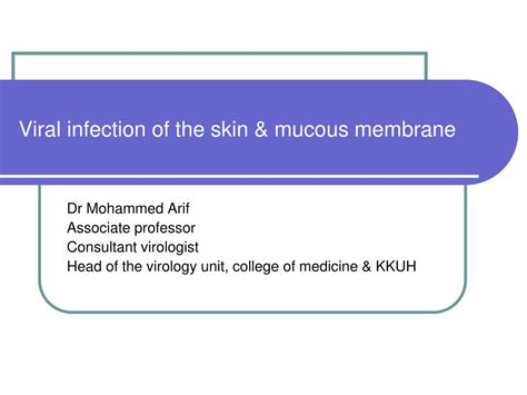 PPT - Viral infection of the skin & mucous membrane PowerPoint ...