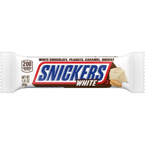 SNICKERS White Chocolate Singles Size Candy Bar 1.41-Ounce - Walmart ...