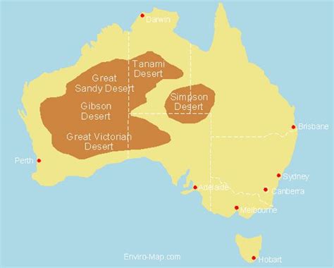 The five largest deserts in Australia include the Great Victoria Desert ...