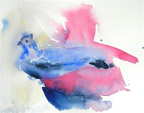 Blue dove Painting by Yana Khmarina | Saatchi Art