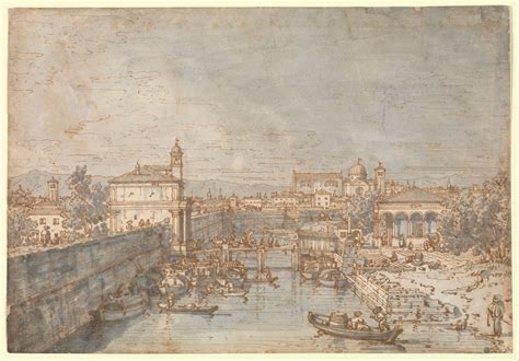 Canaletto (Giovanni Antonio Canal) | Padua: The River Bacchiglione and ...