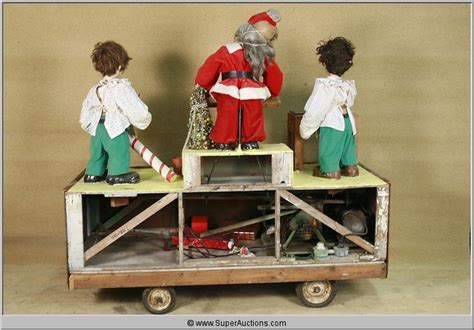 Christmas Animatronics Set with Santa and Two Helpers on Car