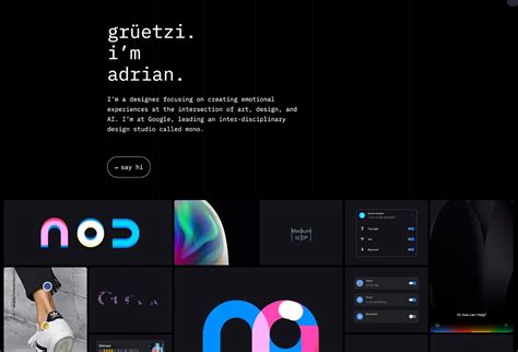 Web Design Portfolio Examples