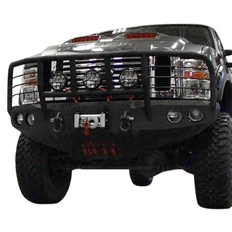 Iron Bull Bumpers® - Nissan Titan XD 2016 Full Width Black Front Winch ...