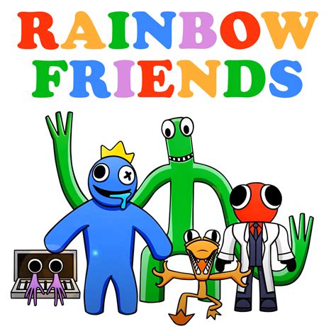 Clipart Rainbow Friends | Baixe grátis imagens PNG