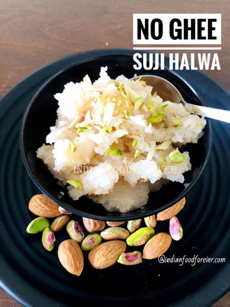 Suji Halwa Without Ghee | No Ghee Sooji Halwa | Low Cal Suji Halwa