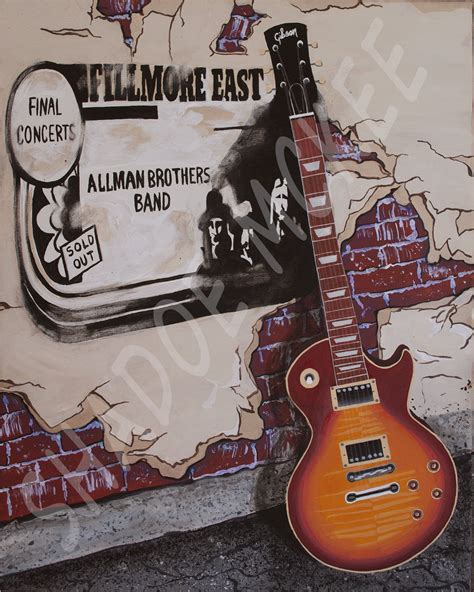 Duane Allman of the Allman Brothers Classic Rock Gibson Les - Etsy ...