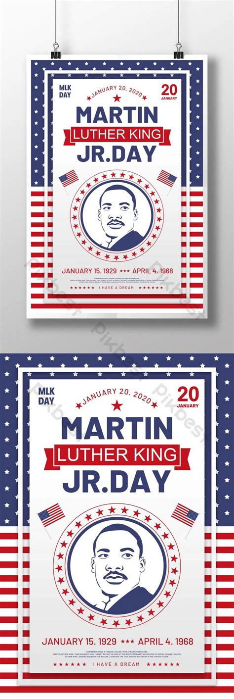 Martin Luther King Day Poster Design | PSD Free Download - Pikbest