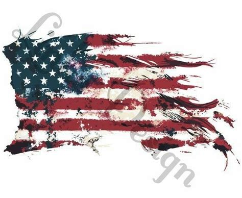 Tattered American Flag USA Waterslide Decal for Tumblers - Etsy ...