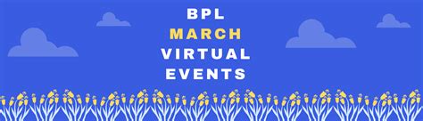 March Virtual Events | Bellwood Public Library