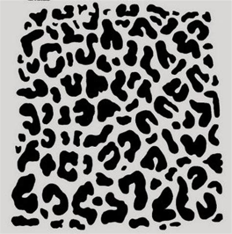 CHEETAH LEOPARD STENCIL animal prints safari stencils template