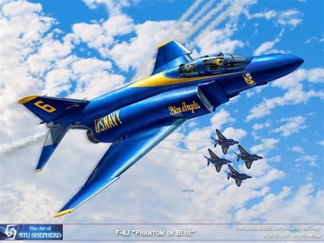 ART PRINT: F-4 Phantom Blue Angels- Print by Shepherd | eBay | Blue ...