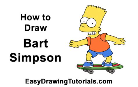 How to Draw Bart Simpson (Full Body)