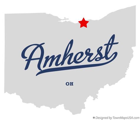 Map of Amherst, OH, Ohio