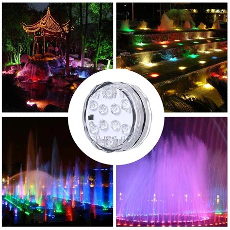 10LED 12 LED Submersible Light Underwater Waterproof Light Multicolor ...