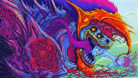 Hyper Beast (vector fixed colors) | Cs go wallpapers, Artes desenhos ...