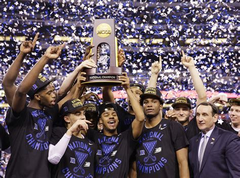 Duke defeats Wisconsin, 68-63, for men's national championship ...