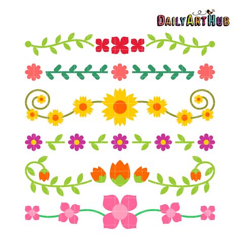 Simple Floral Border Clip Art - Find the best inspiration you need for ...