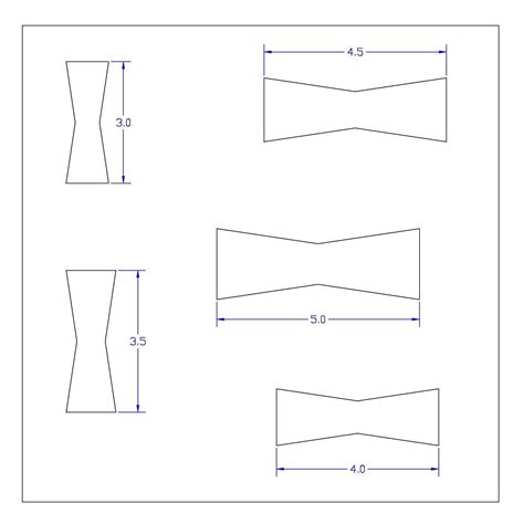 Wood Bow Tie Template Printable - Printable Templates