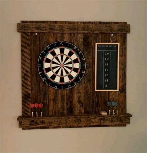 Dart Board Backboard Reclaimed Pallet Wood Vintage, Rustic Look QUICK ...