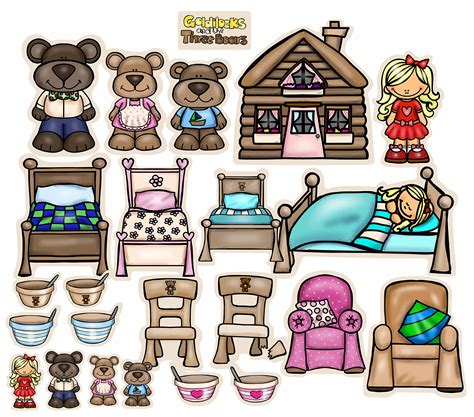 goldilocks and the three bears - Clip Art Library