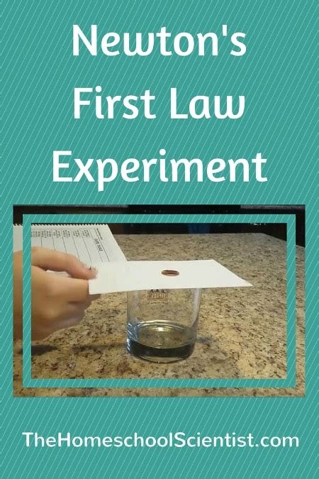 Newton's First Law Experiment - The Homeschool Scientist