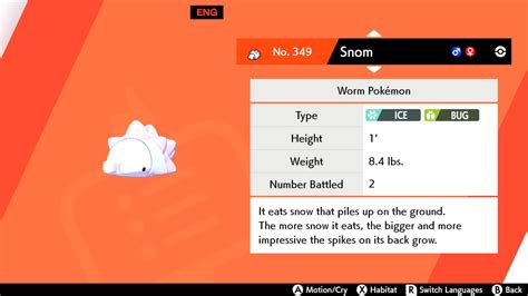 Pokémon Sword And Shield's Snom: How To Find And Evolve Into Frosmoth ...