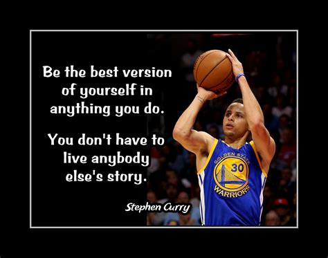 Stephen Curry Inspirational Basketball Motivation Quote Poster Gift Be ...