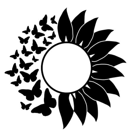 Sunflower Cricut Decal - Free Layered SVG Files