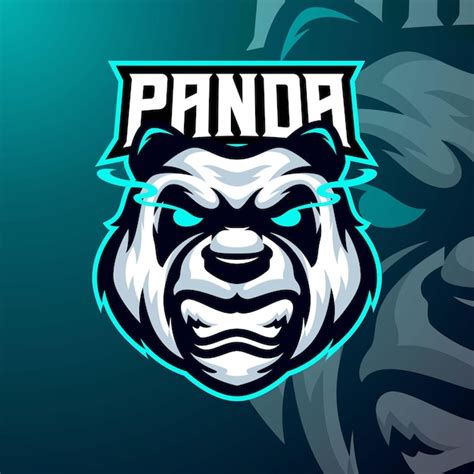 Premium Vector | Panda masscot logo esport premium vector