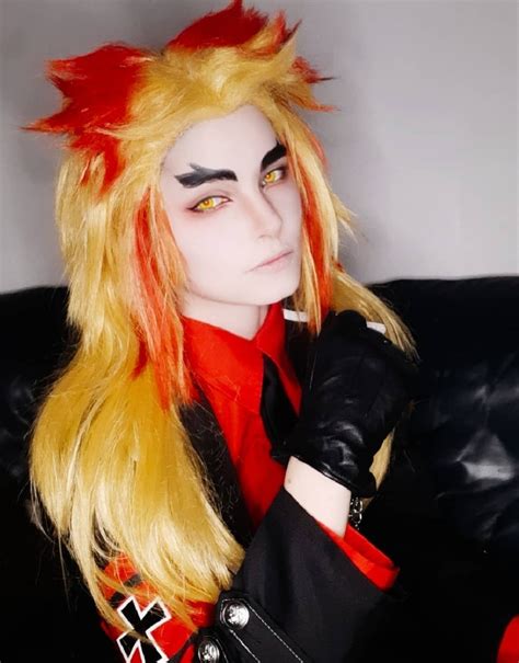 Rengoku Kyojuro from Demon Slayer Kimetsu no Yaiba cosplayed by Kyo ...