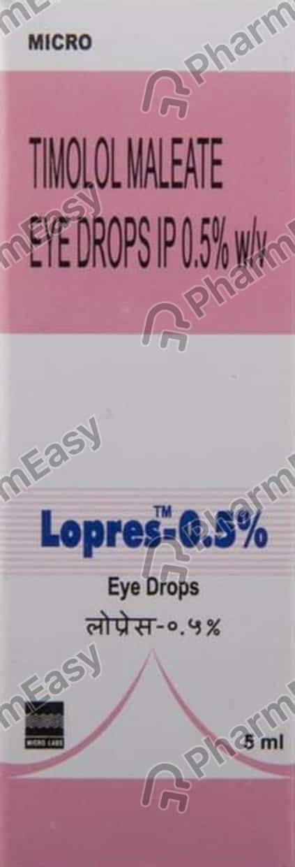 Lopres 0.5 % Eye Drop (5): Uses, Side Effects, Price & Dosage | PharmEasy