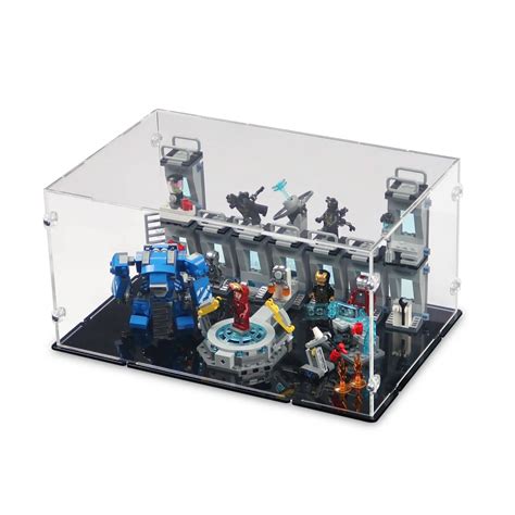 Acrylic Display Case for LEGO Iron Man Hall of Armor | iDisplayit