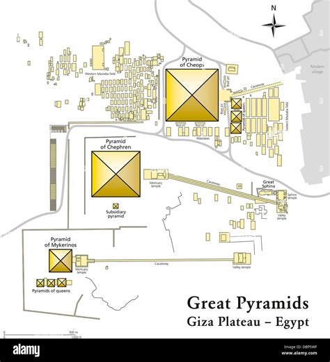 The Great Pyramid Of Giza Map