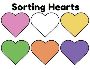 Sorting Hearts by Totally PreK | TPT