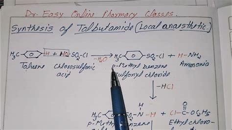 Synthesis of Tolbutamide|Oral Hypoglycemic drug|Medicinal chemistry-II ...