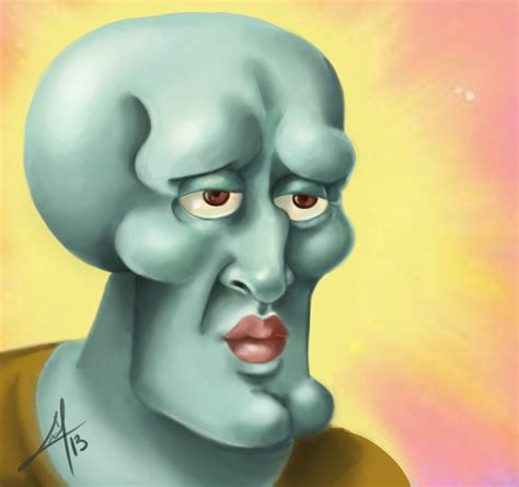 Handsome Squidward Wallpaper | Squidward, Spongebob memes, Grunge art