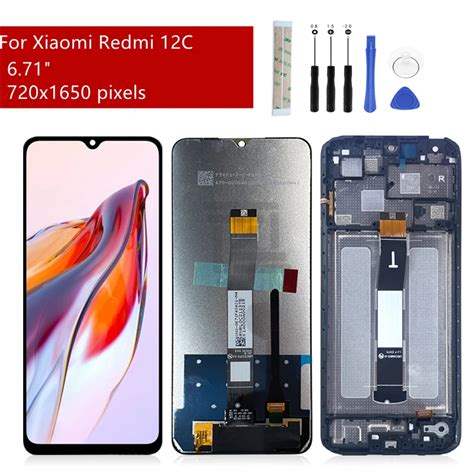 For-Xiaomi-Redmi-12c-Lcd-Display-Touch-Screen-Digitizer-Assembly-With ...