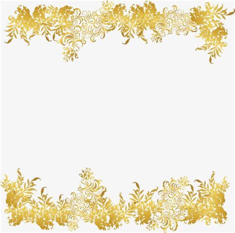 Rattan Hd Transparent, Golden Flower Rattan Frame, Flower Clipart ...