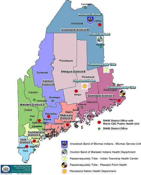 Districts - Division of Public Health Systems - Maine CDC: DHHS Maine