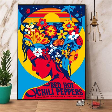 The Band 2023 North America Tour Poster Red Hot Chili Peppers Poster ...