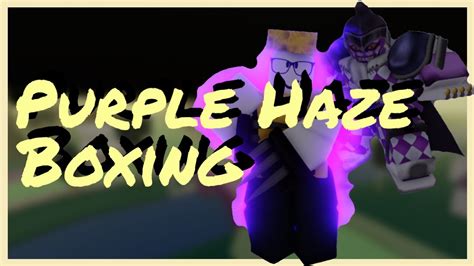 [YBA] Purple Haze Boxing - YouTube