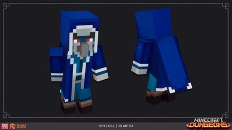 Iceologer (Creeping Winter DLC from Minecraft Dungeons) - Pixel Papercraft